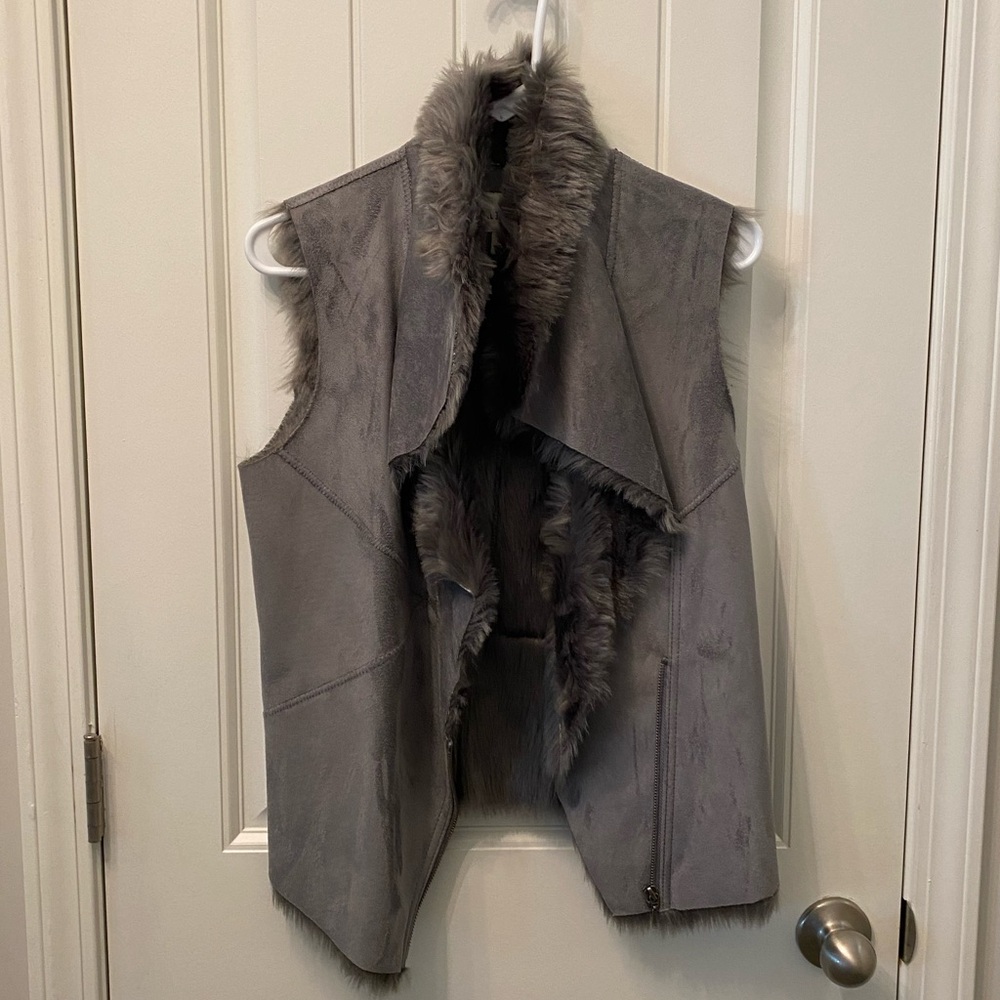 Sabine Womens Faux Fur Vest